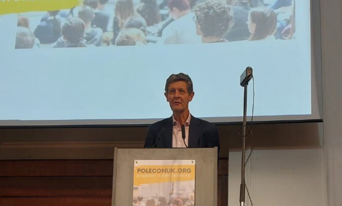 Hugh Pym speaking at POLECONUK